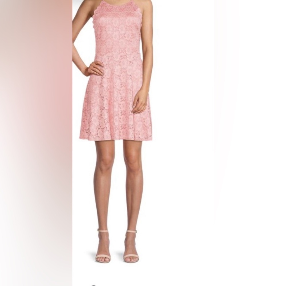 No boundaries junior high neck lace dress - Picture 5 of 7